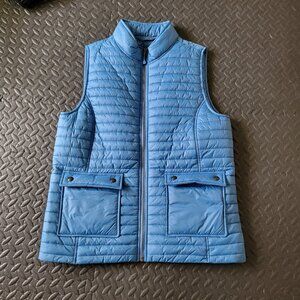 Vineyard Vines Light Womens M Blue Quilted Vest
